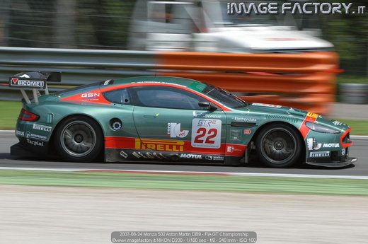 2007-06-24 Monza 502 Aston Martin DB9 - FIA GT Championship